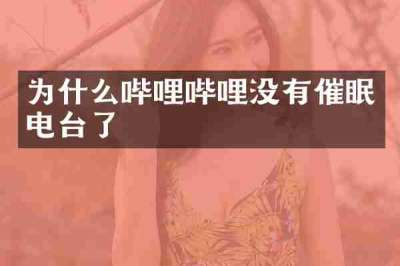 为什么哔哩哔哩没有催眠电台了