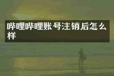 哔哩哔哩账号注销后怎么样