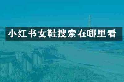 小红书女鞋搜索在哪里看