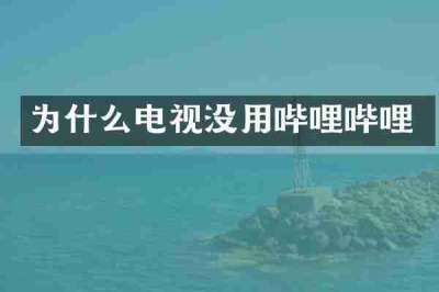 为什么电视没用哔哩哔哩