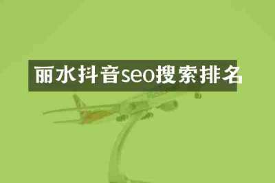 丽水抖音seo搜索排名