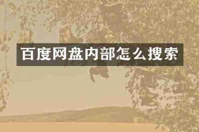 百度网盘内部怎么搜索