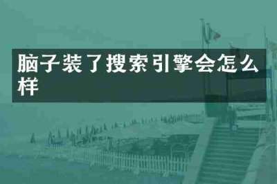 脑子装了搜索引擎会怎么样