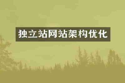 独立站网站架构优化