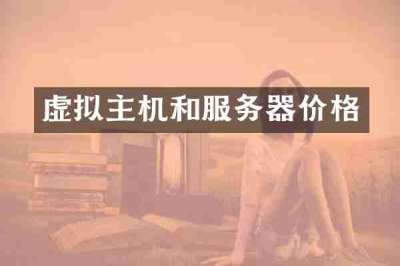虚拟主机和服务器价格