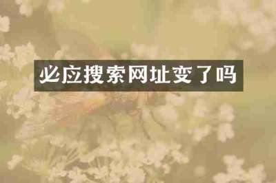 必应搜索网址变了吗