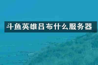 斗鱼英雄吕布什么服务器