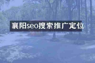 襄阳seo搜索推广定位