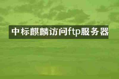 中标麒麟访问ftp服务器