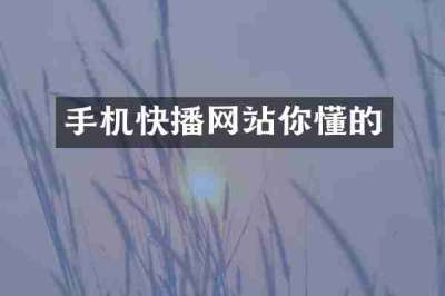 手机快播网站你懂的