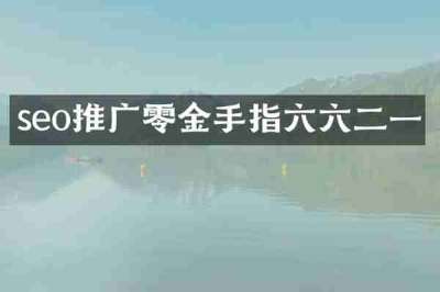 seo推广零金手指六六二一