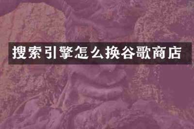 搜索引擎怎么换谷歌商店