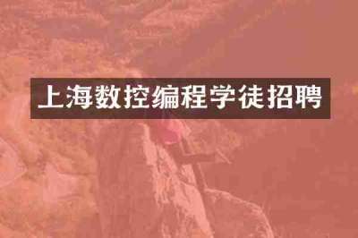 上海数控编程学徒招聘