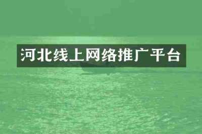 河北线上网络推广平台