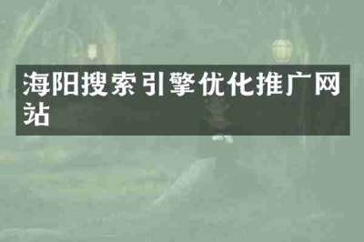 海阳搜索引擎优化推广网站