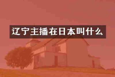 辽宁主播在日本叫什么
