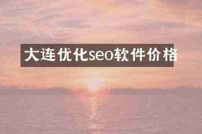 大连优化seo软件价格