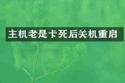 主机老是卡死后关机重启