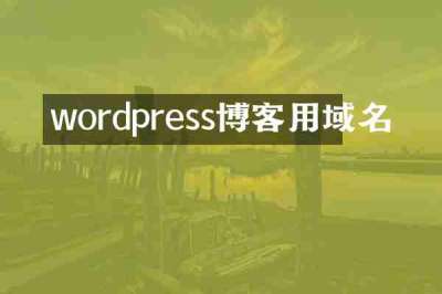 wordpress博客用域名