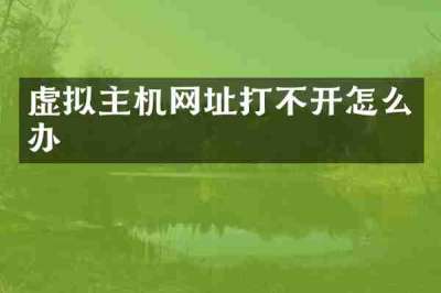 虚拟主机网址打不开怎么办