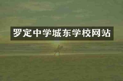 罗定中学城东学校网站