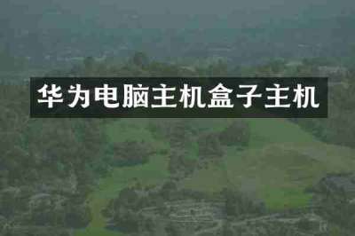 华为电脑主机盒子主机