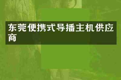 东莞便携式导播主机供应商