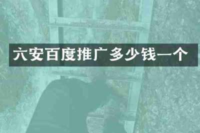 六安百度推广多少钱一个