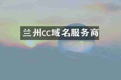 兰州cc域名服务商