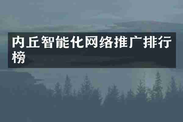内丘智能化网络推广排行榜