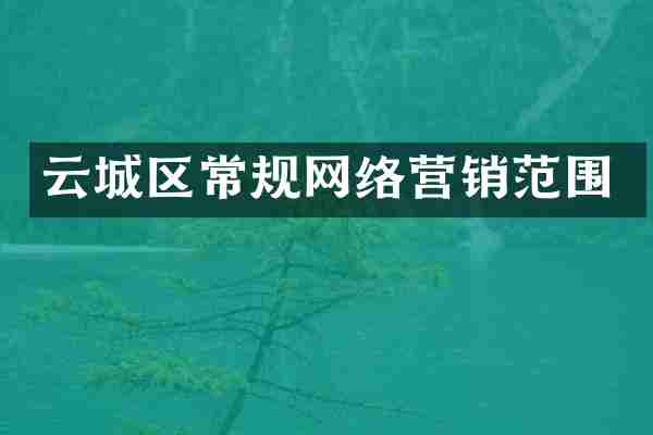 云城区常规网络营销范围