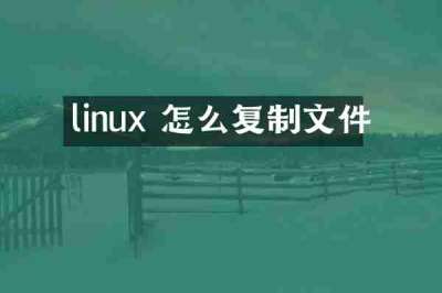 linux 怎么复制文件