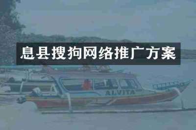 息县搜狗网络推广方案