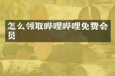 怎么领取哔哩哔哩免费会员