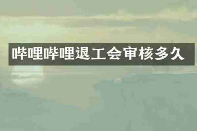 哔哩哔哩退工会审核多久