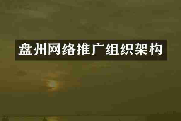盘州网络推广组织架构