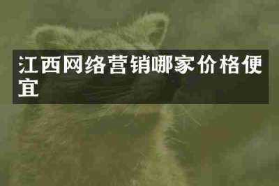江西网络营销哪家价格便宜