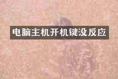 电脑主机开机键没反应