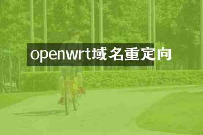 openwrt域名重定向