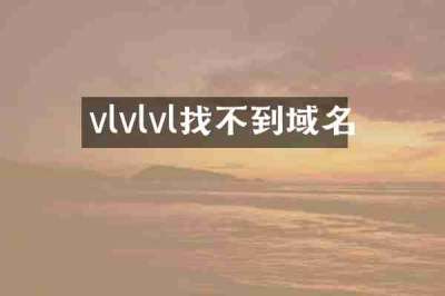 vlvlvl找不到域名