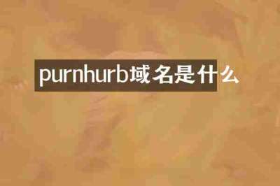 purnhurb域名是什么