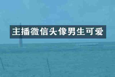 主播微信头像男生可爱