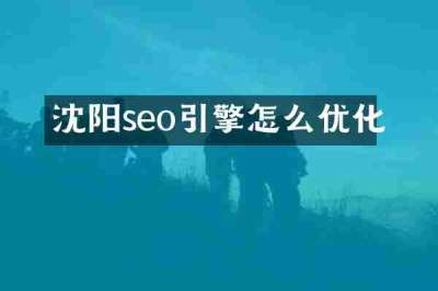 沈阳seo引擎怎么优化