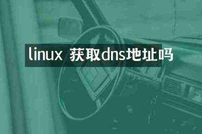 linux 获取dns地址吗