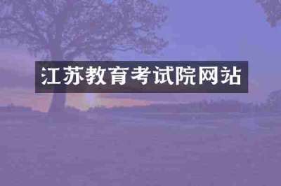 江苏教育考试院网站