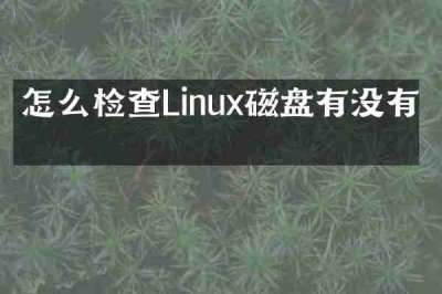 怎么检查Linux磁盘有没有坏