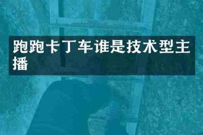 跑跑卡丁车谁是技术型主播