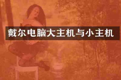 戴尔电脑大主机与小主机