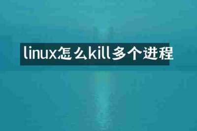 linux怎么kill多个进程
