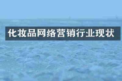化妆品网络营销行业现状